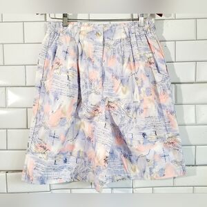 Nwt Line-Up For Sport Ladies High Waist Shorts Bermuda Style Golf Beach Club Gra